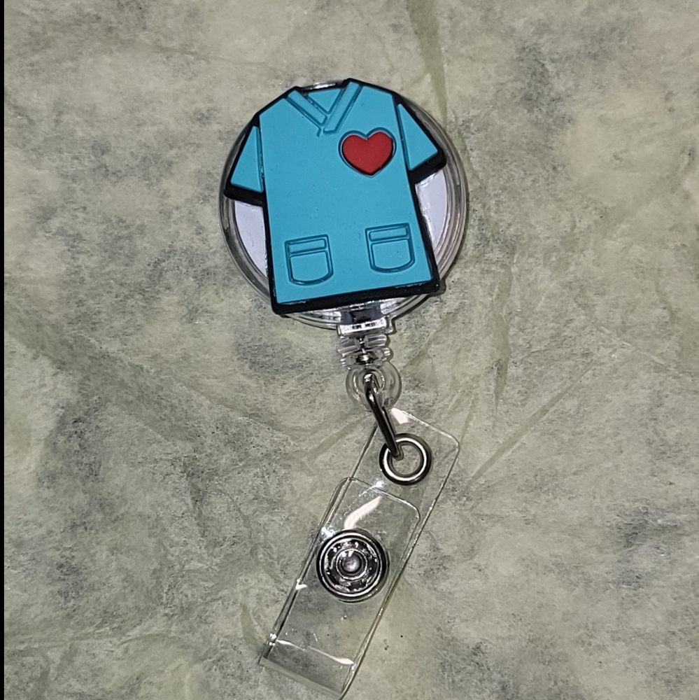 Super cute never used Badge Reel for healthcare worker